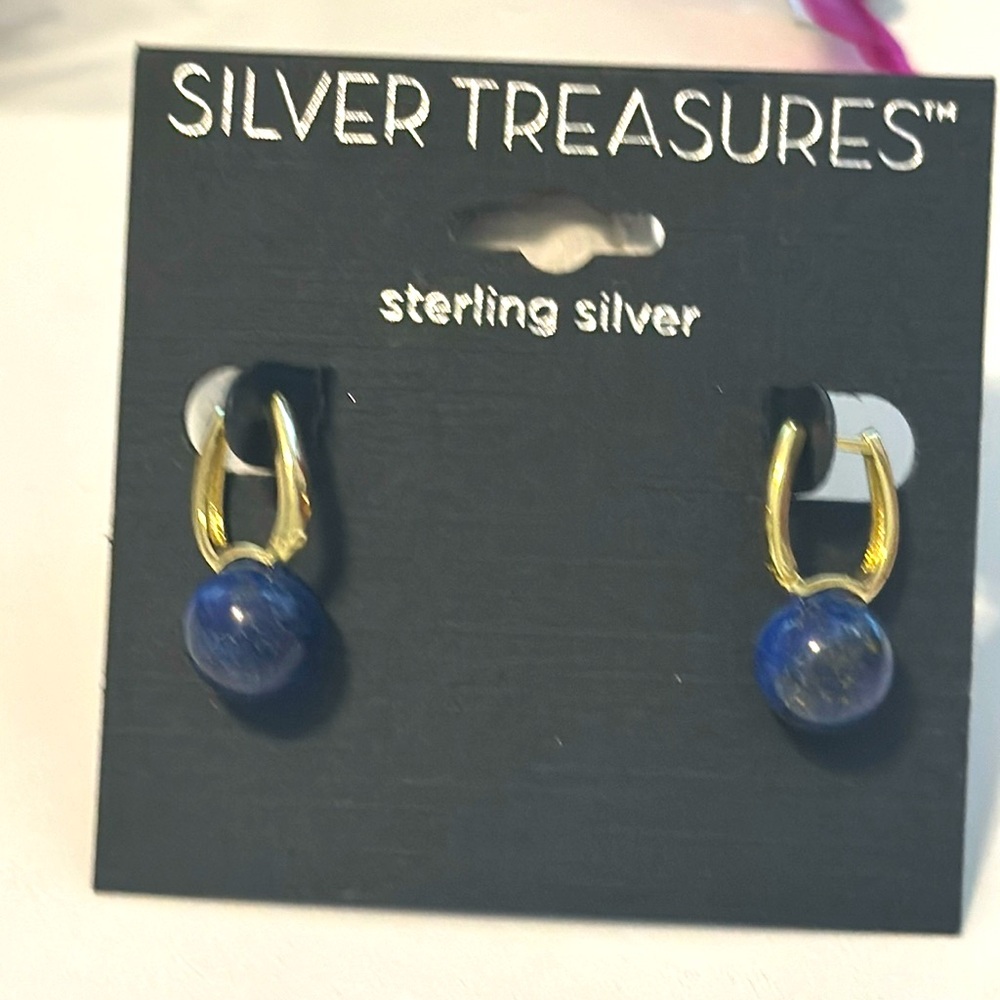 🎉 Sterling Silver & Blue Lapis Earrings 🎉